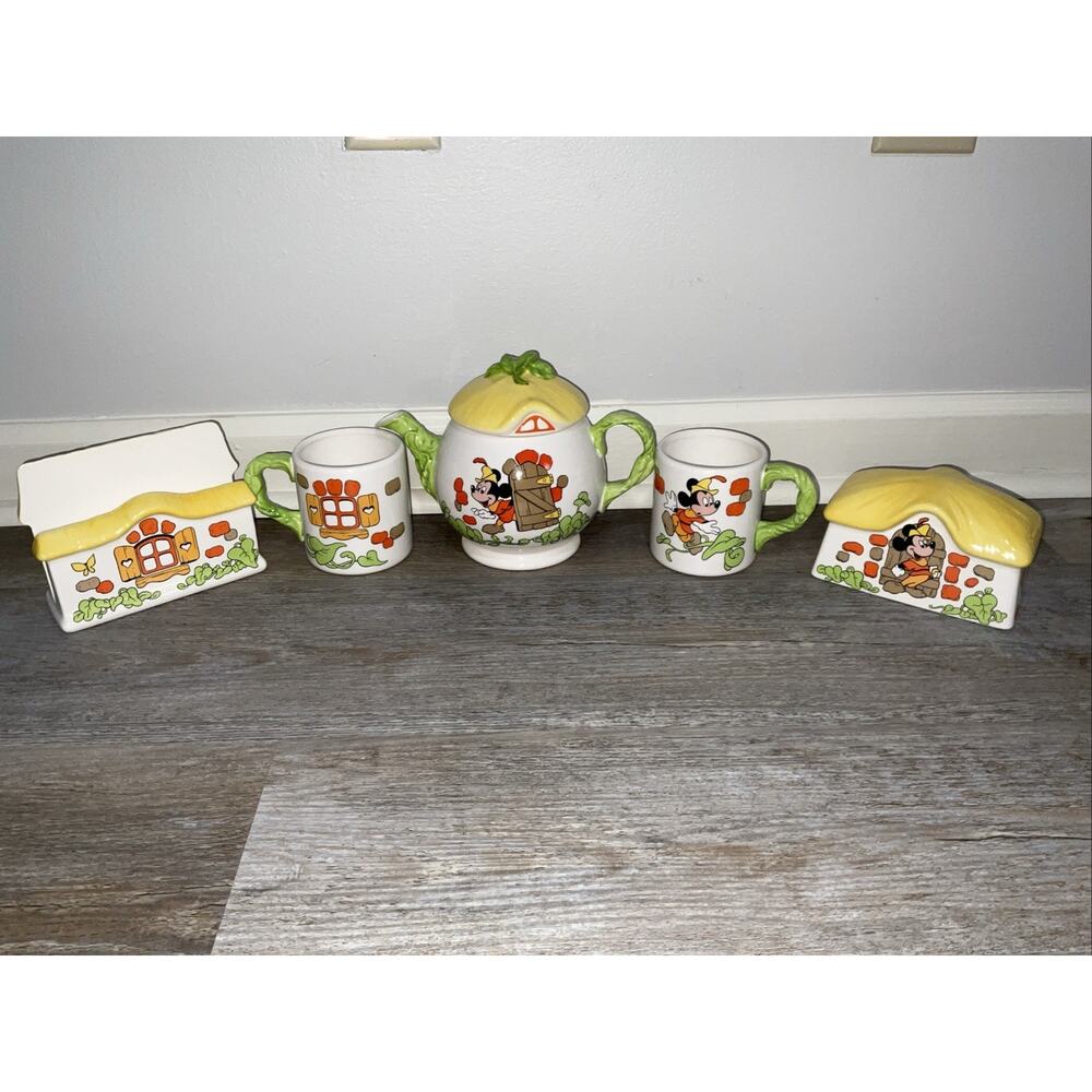Mickey And The Beanstalk Tableware Tea Set Collection Royal Orleans